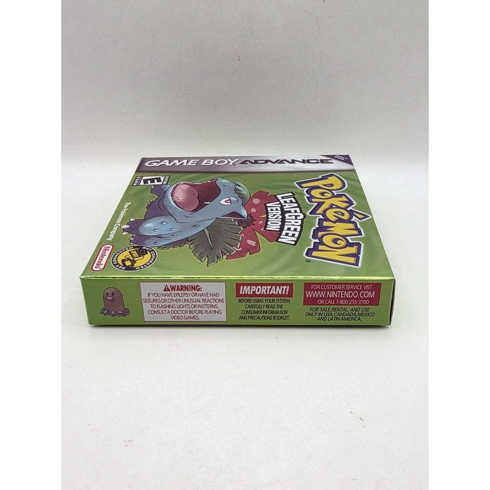 Pokemon LeafGreen Version‎ (Nintendo Game Boy Advance GBA) w/ Replacement Box